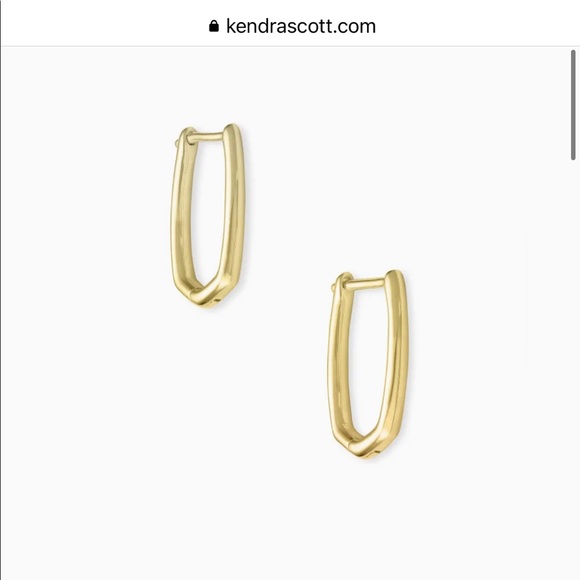 Kendra Scott Ellen Huggie 18k Gold Vermeil Earrings - Picture 3 of 6